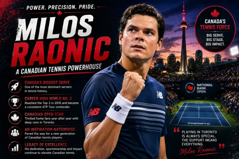 Milos Raonic - Canadian Tennis Trailblazer 5 Milos Raonic