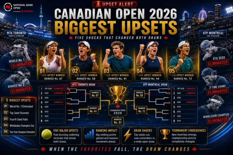 Canadian Open 2026 Biggest Upsets