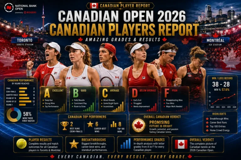 Canadian Open 2026 Canadian Players Report