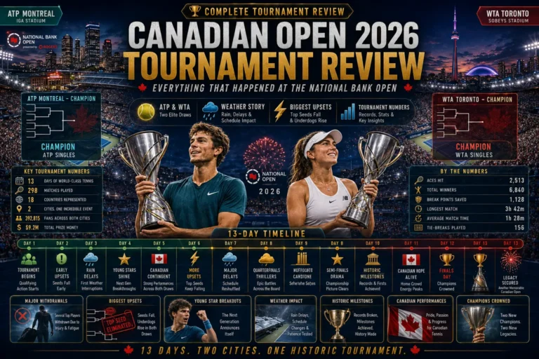 Canadian Open 2026 Tournament Review